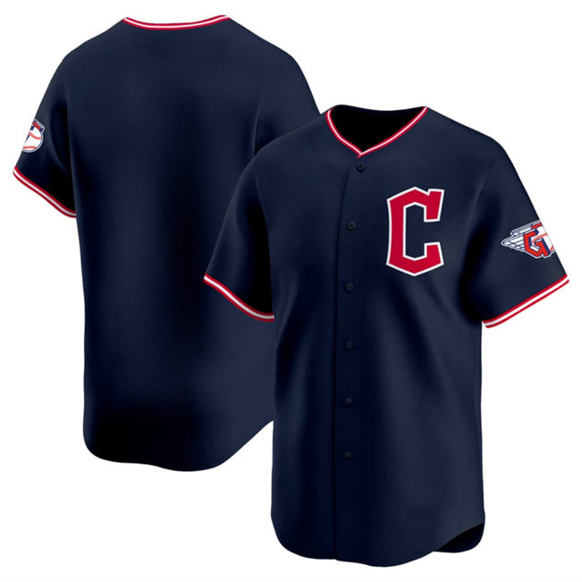 Cleveland Guardians Blank Navy AmberGomez 2025 Alternate Limited Stitched Jersey