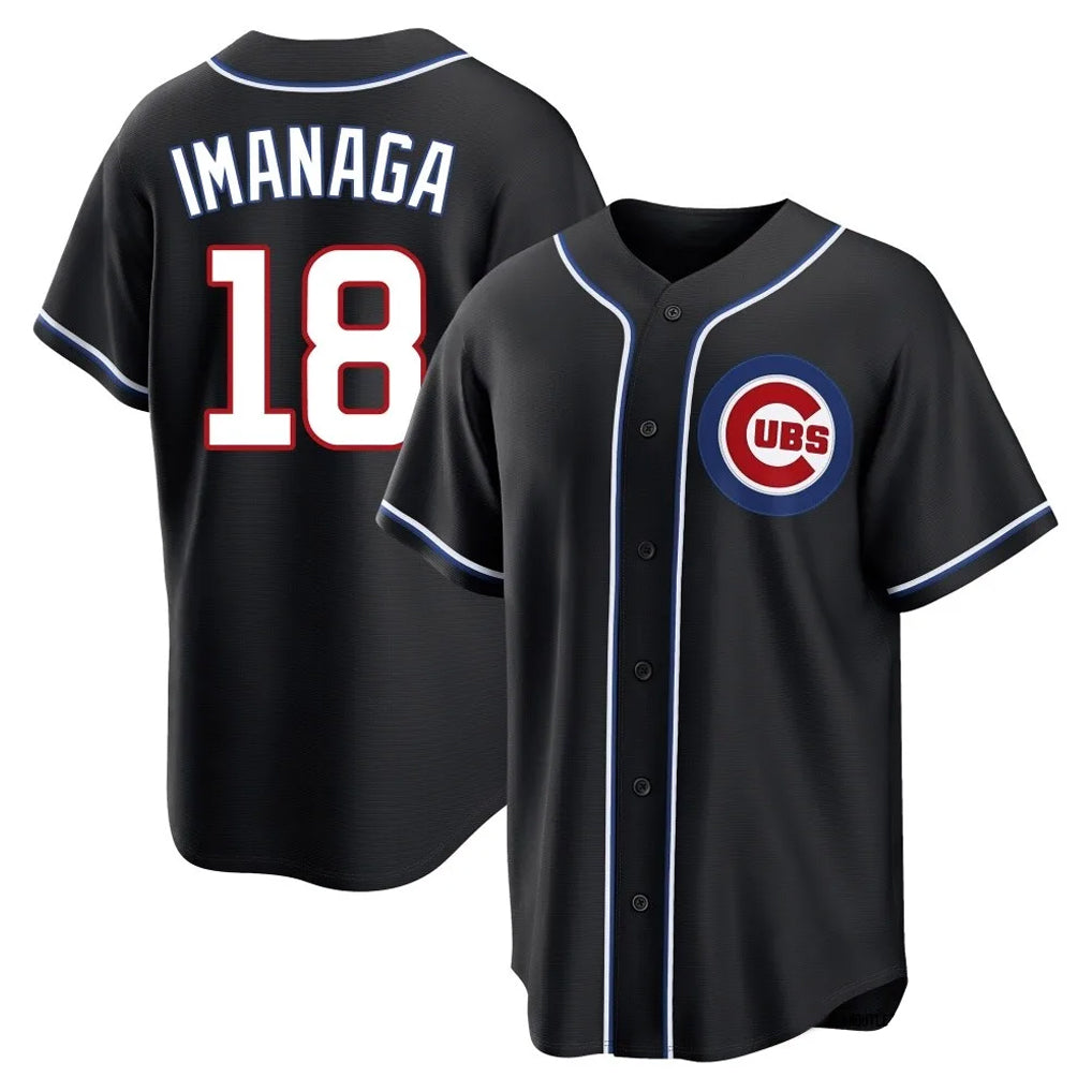 Chicago Cubs #18 Shota Imanaga Player Black AmberGomez Fashion Out Game Stitched Jerseys