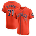 Houston Astros #71 Josh Hader Player Orange AmberGomez Home Limited Elite Stitched Jerseys
