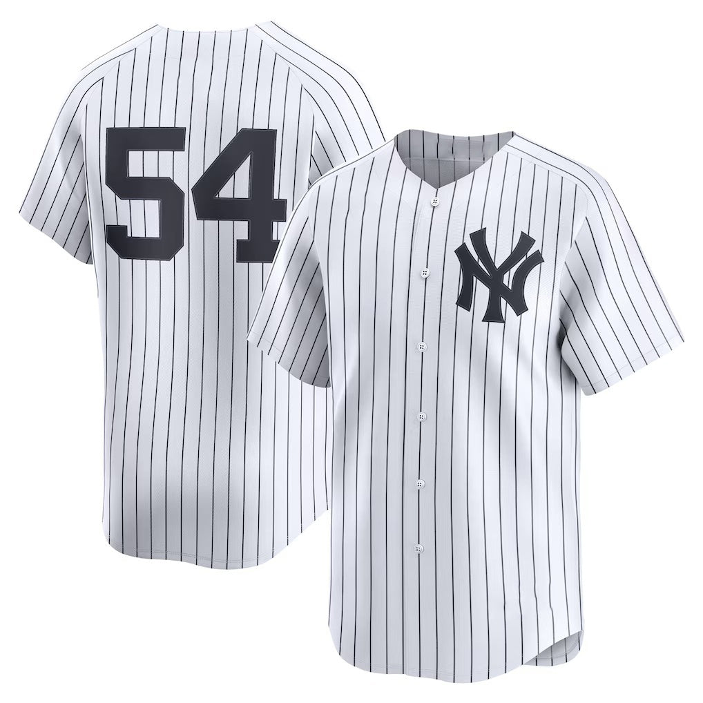 New York Yankees #54 Max Fried White AmberGomez Home Limited Player Jersey