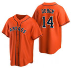 Houston Astros #14 Mauricio Dub¨®n Orange AmberGomez Cool Base Stitched Jersey