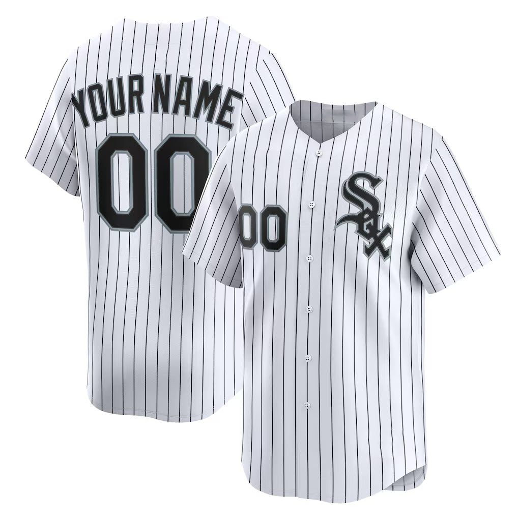 Custom Chicago White Sox White AmberGomez Home Limited Jersey