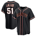 San Francisco Giants #51 Jung Hoo Lee Black AmberGomez Out Stitched Jersey