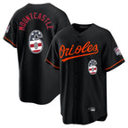 Baltimore Orioles #6 Ryan Mountcastle Player Black AmberGomez USA 250 Fourth of July Home Game Stitched Jerseys