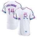 Kansas City Royals #14 Jac Caglianone Player White AmberGomez 2026 City Connect Limited Elite Home Stitched Jerseys