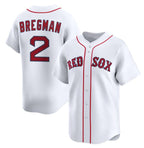 Boston Red Sox #2 Alex Bregman White AmberGomez 2024 Home Limited Stitched Jersey