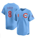 Chicago Cubs #8 Ian Happ Blue AmberGomez 2024-25 2nd Alternate Limited Stitched Jersey