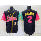 San Diego Padres #2 Xander Bogaerts Number Black AmberGomez NEW 2023 City Connect Cool Base Stitched Jersey