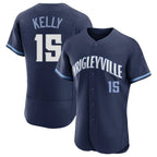 Chicago Cubs #15 Carson Kelly Player Navy AmberGomez City Connect Limited Elite Home Stitched Jerseys