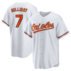 Baltimore Orioles #7 Jackson Holliday White AmberGomez Home Replica Player Jersey
