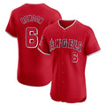 Los Angeles Angels #6 Anthony Rendon Player Red AmberGomez Home Limited Elite Stitched Jerseys