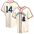 San Francisco Giants #14 Patrick Bailey Cream AmberGomez 2024 Rickwood Classic Stitched Jersey