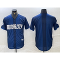 Detroit Tigers Blank 2024 Navy AmberGomez City Connect Cool Base Limited Stitched Jersey