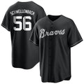 Atlanta Braves #56 Spencer Schwellenbach Player Black AmberGomez Home Game Stitched Jerseys
