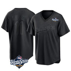 Los Angeles Dodgers #11 Roki Sasaki Player Black AmberGomez World Series Pitch Fashion T-shirt Stitched Jerseys