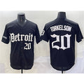 Detroit Tigers #20 Spencer Torkelson Black AmberGomez 'Motor Gothic Edition' Vapor Premier Limited Stitched Jersey