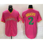 San Diego Padres #2 Xander Bogaerts Pink AmberGomez Fashion Jersey