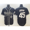 Chicago White Sox #45 Michael Jordan Black AmberGomez Cool Base Stitched Jersey