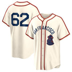San Francisco Giants #62 Logan Webb Cream AmberGomez 2024 Rickwood Classic Stitched Jersey