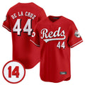 Cincinnati Reds #44 Elly De La Cruz Player Red AmberGomez Vapor Premier Limited Home Stitched Jerseys