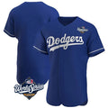 Los Angeles Dodgers Blank Player Royal AmberGomez Limited Elite Home World Series Stitched Jerseys