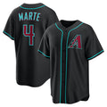 Arizona Diamondbacks #4 Ketel Marte Black AmberGomez Alternate Replica Jersey