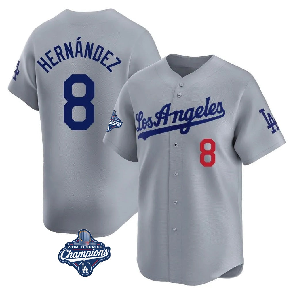 Los Angeles Dodgers #8 Enrique Hern¨¢ndez Player Royal AmberGomez City Connect Elite Home Stitched Jerseys