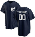 Custom New York Yankees Navy AmberGomez Stitched Jersey