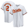 Baltimore Orioles #2 Gunnar Henderson White AmberGomez Home Replica Player Jersey