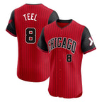 Chicago White Sox #8 Kyle Teel Player Red AmberGomez City Connect Limited Elite Home Stitched Jerseys