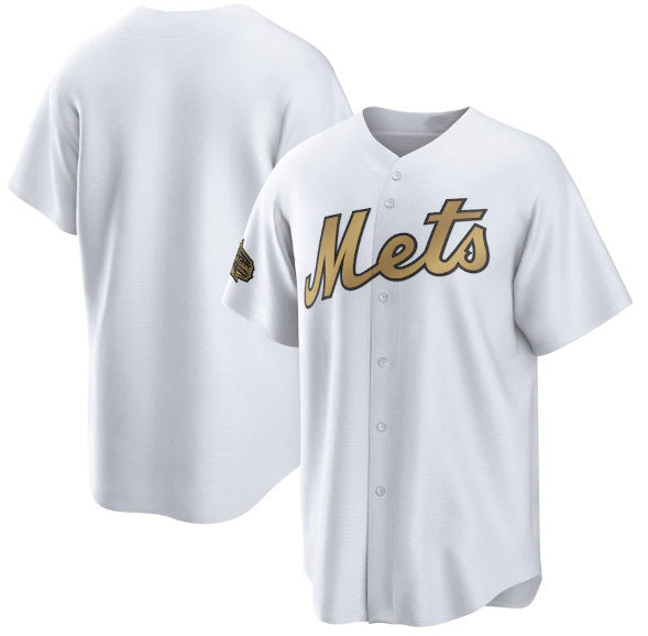 New York Mets Blank White AmberGomez 2022 All-Star Cool Base Stitched Jersey