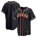 Houston Astros Blank Player Black AmberGomez Fashion Out Home Game Stitched Jerseys