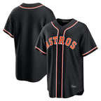 Houston Astros Blank Player Black AmberGomez Fashion Out Home Game Stitched Jerseys
