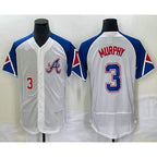 Atlanta Braves #3 Dale Murphy Number White AmberGomez 2023 City Connect Flex Base Stitched Jersey 2