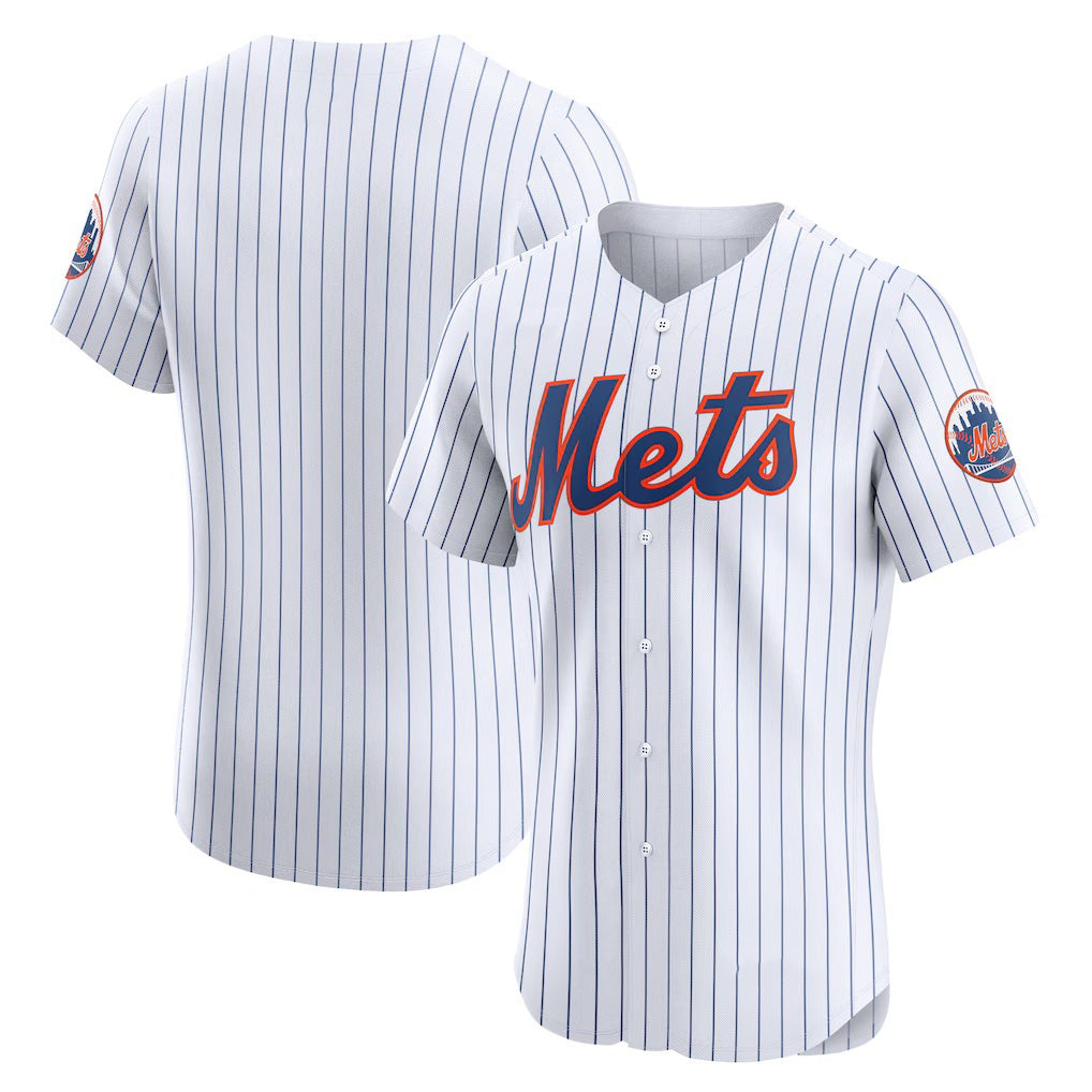 New York Mets White AmberGomez Home Elite Jersey