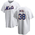 New York Mets #38 Tylor Megill White AmberGomez Cool Base Stitched Jersey