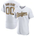 Custom Los Angeles Dodgers Active Player White AmberGomez 2022 All-Star Flex Base Stitched Jersey