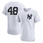 New York Yankees #48 Paul Goldschmidt White AmberGomez Home Elite Player Jersey