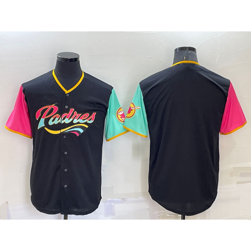 San Diego Padres Blank Black AmberGomez 2022 City Connect Cool Base Stitched Jersey