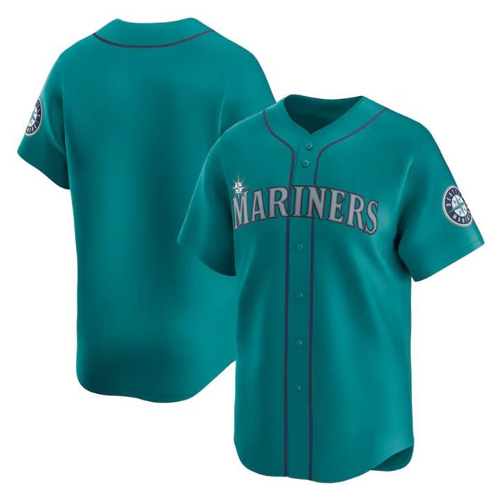 Seattle Mariners Blank Aqua AmberGomez Alternate Limited Stitched jersey