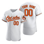 Custom Baltimore Orioles White AmberGomez 2020 Stitched Flex Base Jersey