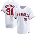Los Angeles Angels #31 Tyler Anderson White AmberGomez Home Limited Stitched Jersey
