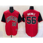 Chicago White Sox #56 Mark Buehrle Red Black AmberGomez 2025 City Connect Limited Stitched Jersey