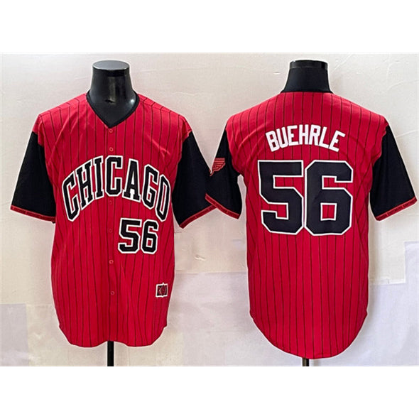 Chicago White Sox #56 Mark Buehrle Red Black AmberGomez 2025 City Connect Limited Stitched Jersey
