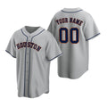 Custom Houston Astros Gray AmberGomez Stitched Cool Base Road Jersey