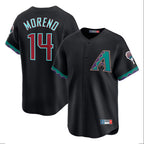 Arizona Diamondbacks #14 Gabriel Moreno Player Black AmberGomez Fashion Out Home Game Stitched Jerseys