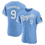 Kansas City Royals #9 Vinnie Pasquantino Player Light Blue AmberGomez Alt Limited Elite Home Stitched Jerseys