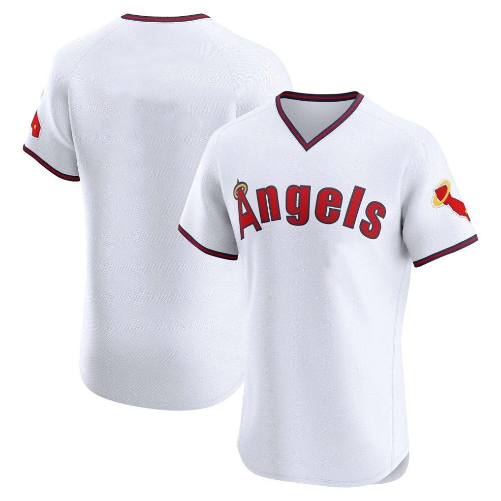 Los Angeles Angels Blank Player White AmberGomez T-shirt Home Limited Elite Stitched Jerseys