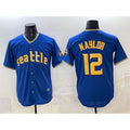 Seattle Mariners #12 Josh Naylor Royal AmberGomez 2025 Limited Stitched jersey