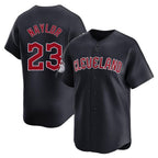 Cleveland Guardians #23 Bo Naylor Player Navy AmberGomez Limited Home Game Stitched Jerseys